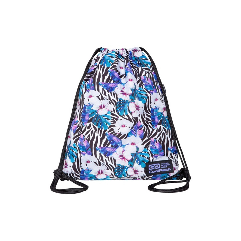 Maišelis sportinei aprangai CoolPack Solo Flower Zebra