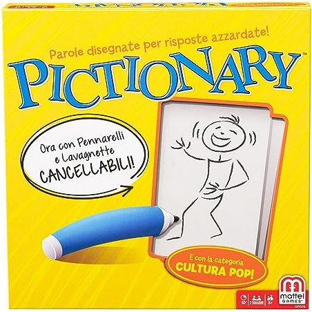 Ecost Prekė po grąžinimo Mattel Games - Pictionary, Stalo Žaidimas Šeimoms ir Vaikams nuo 8 metų, DP