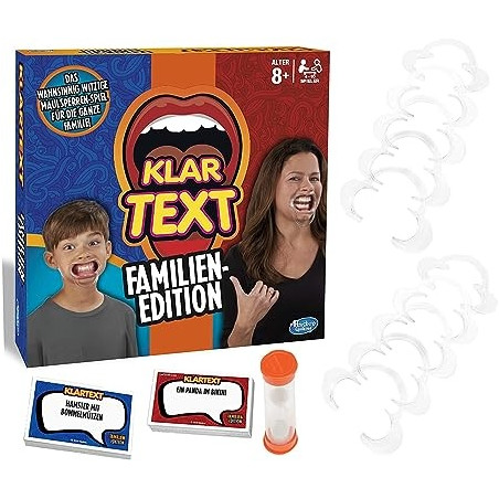 Ecost Prekė po grąžinimo Hasbro C3145100 Klartext Family Edition, Šventinis Žaidimas su Juokais