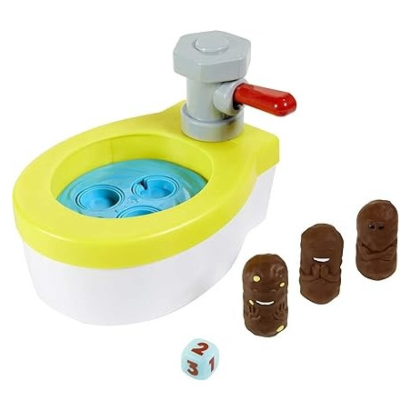 Ecost Prekė po grąžinimo Mattel Games - Turbo Poop Catcher, Žaislas Vaikams su Tualeto Žaislu
